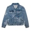 Repeating Logo Denim Jacket -Fashion Clothing Store PLAYBOY PACSUN JEAN JACKET BUNNY PRINT 01