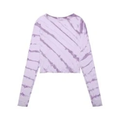 Women's Contrast Stitch Long Sleeve -Fashion Clothing Store PLAYBOY PACSUN PURPLE TIEDYE WITH HENNA INSPIRED GRAPHIC LONG SLEEVE CROP 02 c37ed49a 3858 4a27 aca2 e414c45cfd91