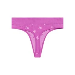Women's Bunny Seamless Thong -Fashion Clothing Store PLAYBOY PB BUNNY SEAMLESS THONG DEEP ORCHID 01