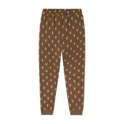 Playboy X John Richmond Repeating Rabbit Head Sweatpants -Fashion Clothing Store PLAYBOY PBXJOHNRICHMOND FLEECESWEATPANTS BROWN BACK