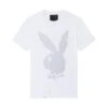 Playboy X John Richmond Rabbit Head T-Shirt -Fashion Clothing Store PLAYBOY PBXJOHNRICHMOND WHITEBUNNYTSHIRT WHITE FRONT