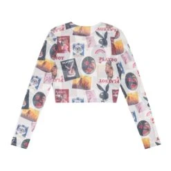 Collage Mesh Long Sleeve Top -Fashion Clothing Store PLAYBOYPBV DAYCOLLAGEMESHLS2 707b31de 3b60 4597 a75b 172e4a79e302