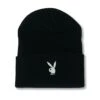 Rabbit Head Cuffed Knit Beanie 2 Rabbit Head Cuffed Knit Beanie -Fashion Clothing Store PLAYBOY BEANIE 5A