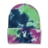 Rabbit Head Knit Beanie Tie Dye -Fashion Clothing Store PLAYBOY BEANIE 8A 1