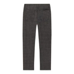 Men's Houndstooth Denim Pants -Fashion Clothing Store PLAYBOY MENSVINTAGELOOSEDENIMPANT GREY 02