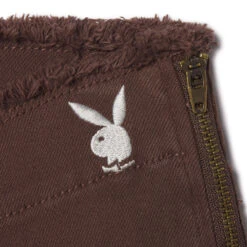 Women's Low Rise Bootcut Denim Pants -Fashion Clothing Store PLAYBOY PBLOWRISEBOOT BROWN 03