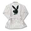 PLAYBOY LOUNGE SATIN DRESSING GOWN -Fashion Clothing Store PLAYBOY ROBE 1B