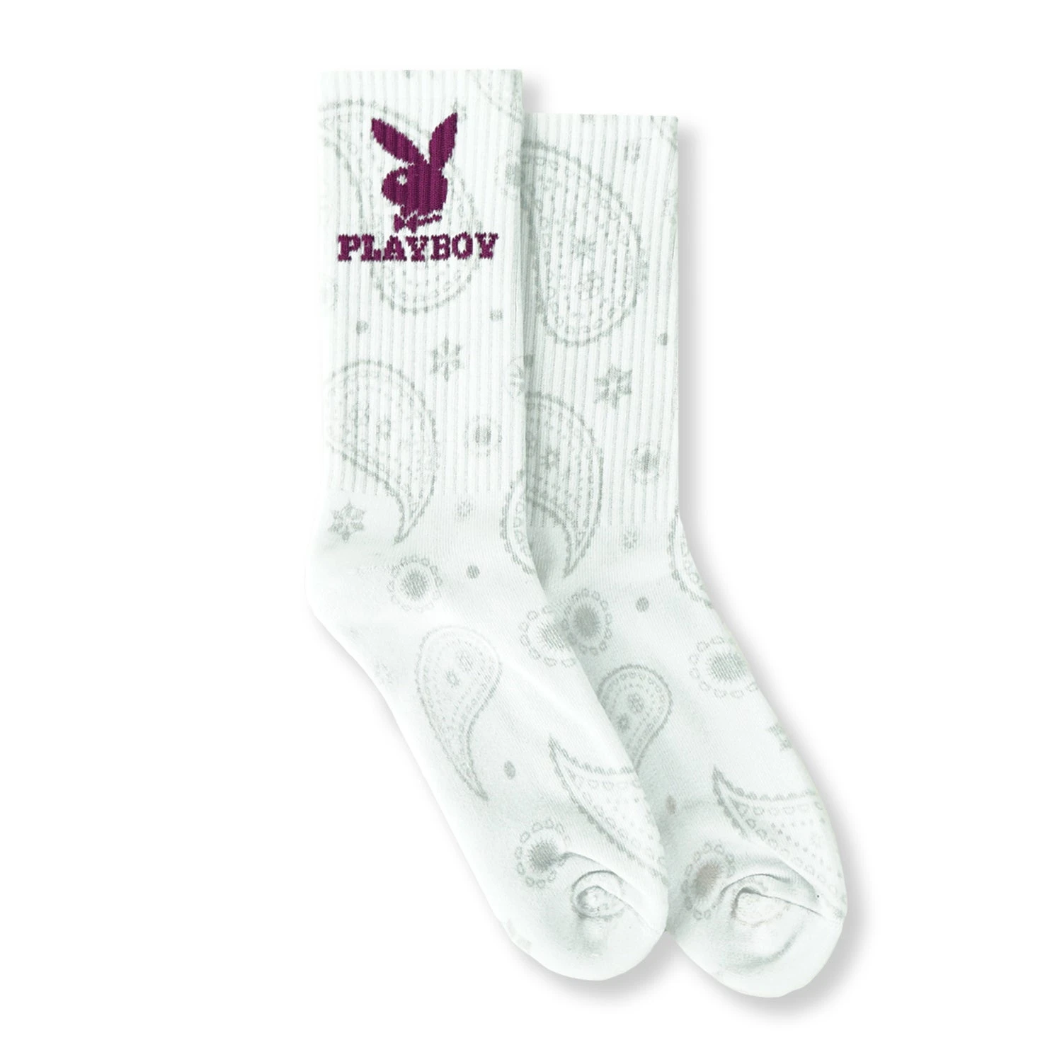 Rabbit Head Paisley Crew Socks 2 Rabbit Head Paisley Crew Socks