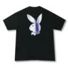 Playboy Chrome Rabbit Head Black Tee -Fashion Clothing Store PLAYBOY TEE 5B