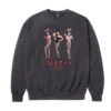Tokyo Club Happy Hour Crewneck Sweatshirt -Fashion Clothing Store PigmentBlack