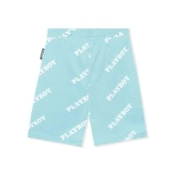 Repeating Masthead Bike Short -Fashion Clothing Store Playboy AOPLogoBootieShort 02