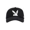 Women's Active Rabbit Head Hat -Fashion Clothing Store Playboy Active Masthead Cap Black 01