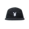 American Twill Unstructured 5 Panel Hat -Fashion Clothing Store Playboy American Twill Unstructured 5 Panel Hat Gray 01