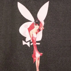 August 1965 Cover Zip-up Hoodie Charcoal -Fashion Clothing Store Playboy August 1965 Full Zip Hoodie 04