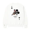 Ace Of Club Crewneck Sweatshirt White 1 Ace Of Club Crewneck Sweatshirt White -Fashion Clothing Store Playboy Color Bars Ace of Clubs Crewneck White 02
