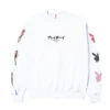 Tokyo Club Bunny Crewneck -Fashion Clothing Store Playboy Color Bars Tokyo Crewneck White 01