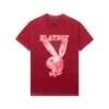 January 1986 Andy Warhol Cover T-Shirt Red -Fashion Clothing Store Playboy Jan 1986 Andy Warhol Cover Tee Red 01