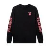 Playboy Masthead & Rabbit Head Long Sleeve -Fashion Clothing Store Playboy Logo Black Longsleeve 0