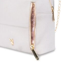 Women's Leather Mini Backpack -Fashion Clothing Store Playboy MTMooreWomen sLeatherMiniBackpack Cream 05