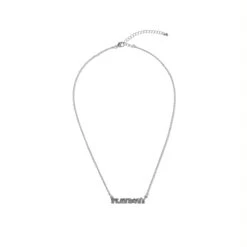 Masthead Nameplate Necklace 15 Masthead Nameplate Necklace -Fashion Clothing Store Playboy Masthead Nameplate Necklace Silver 01