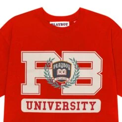 Men's Campus T-Shirt -Fashion Clothing Store Playboy PB CAMPUS SS TEE RED 03 d1f3e25f fe3d 4472 8588 2e592a05ec3b