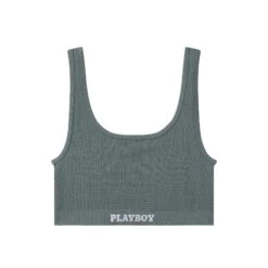 Women's Sports Bra -Fashion Clothing Store Playboy PacSun Womens Sports Bra Army Green 01