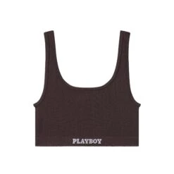 Women's Sports Bra -Fashion Clothing Store Playboy PacSun Womens Sports Bra Chocolate 01