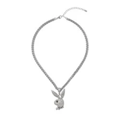 Pave Rabbit Head Chunky Necklace