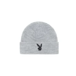 Rabbit Head Knit Beanie -Fashion Clothing Store Playboy Rabbit Head Knit Beanie Grey Marle 01 d8783390 a516 432e 96a1 5367f515a8c9