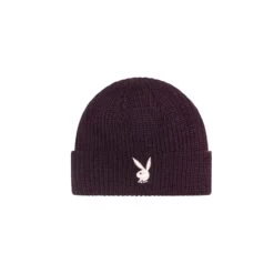 Rabbit Head Knit Beanie -Fashion Clothing Store Playboy Rabbit Head Knit Beanie Plum 01 84978501 d1a3 41b1 926d 2773042ba2ff