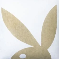 Shadow Bunny Pillow -Fashion Clothing Store Playboy Shadow Bunny Pillow White Light Sand 03