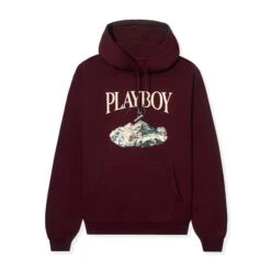 Ski Hoodie Feat. Holly Cook From Girls Of Winter 1984 -Fashion Clothing Store Playboy Ski Hoodie Holly Cook Girls of Winter 1984 Maroon 01