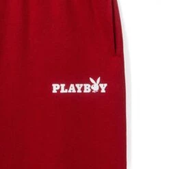 Women's Classic Boyfriend Sweatpants 21 Women's Classic Boyfriend Sweatpants -Fashion Clothing Store Playboy Womens Classic Boyfriend Sweatpants Scarlet Sage 03