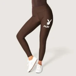 Women's Rabbit Head Legging -Fashion Clothing Store Playboy Womens Leggings Brown 2109 a3b75b49 fd8a 4eda ba5a 9a3a4899eece