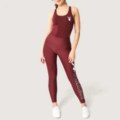 Women's Rabbit Head Legging -Fashion Clothing Store Playboy Womens Leggings Burgundy 2058 e7c959a6 c70c 4ae5 ab8a 433a0b243a19