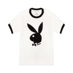 Classic Ringer T-Shirt -Fashion Clothing Store Playboy unisex camp ringer tee Sugar Black 01 124533c3 57ae 4db1 a67a f8075862fa02