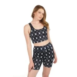 Rabbit Head Cropped Racer Tank -Fashion Clothing Store PlayboyMissguidedRabbitHeadCroppedRacerTank Black 02