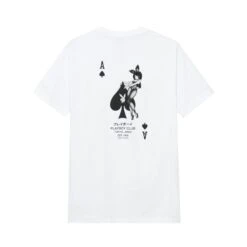 Ace Of Spades T-Shirt -Fashion Clothing Store Playboy AceofSpadesTee White 2 229c1385 f97d 4a20 8291 3c49556008f2