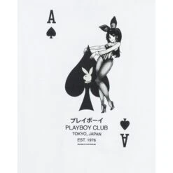 Ace Of Spades T-Shirt -Fashion Clothing Store Playboy AceofSpadesTee White 4 1facb335 4203 4d61 879e 6c5dd1282859