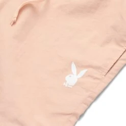 Men's Backstage Nylon Shorts -Fashion Clothing Store Playboy Backstage Nylon Short PinkSand 003