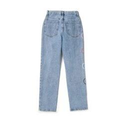 Women's Baggy Bunny Heart Denim Pants Amore -Fashion Clothing Store Playboy Baggy Jeans Amore 02