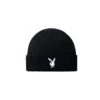 Rabbit Head Knit Beanie -Fashion Clothing Store Playboy BeanieVariant3 Black 0