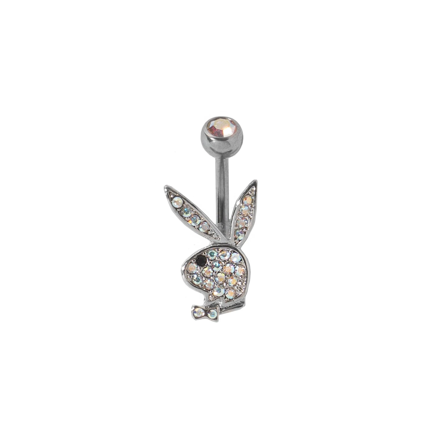 Pave Rabbit Head Belly Ring 5 Pave Rabbit Head Belly Ring - Image 3