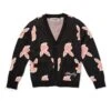 Men's Repeating Rabbit Head Cardigan -Fashion Clothing Store Playboy Bunny Glow Cardigan 001