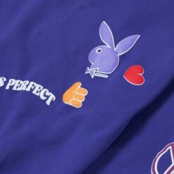 Women's Cabin Fever Crew Neck Sweatshirt 7 Women's Cabin Fever Crew Neck Sweatshirt -Fashion Clothing Store Playboy Cabin Fever Crew Purple 03