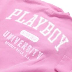 Women's Playboy University Zip Up Hoodie 11 Women's Playboy University Zip Up Hoodie -Fashion Clothing Store Playboy Crest Full Zip Jacket SuperPink 03