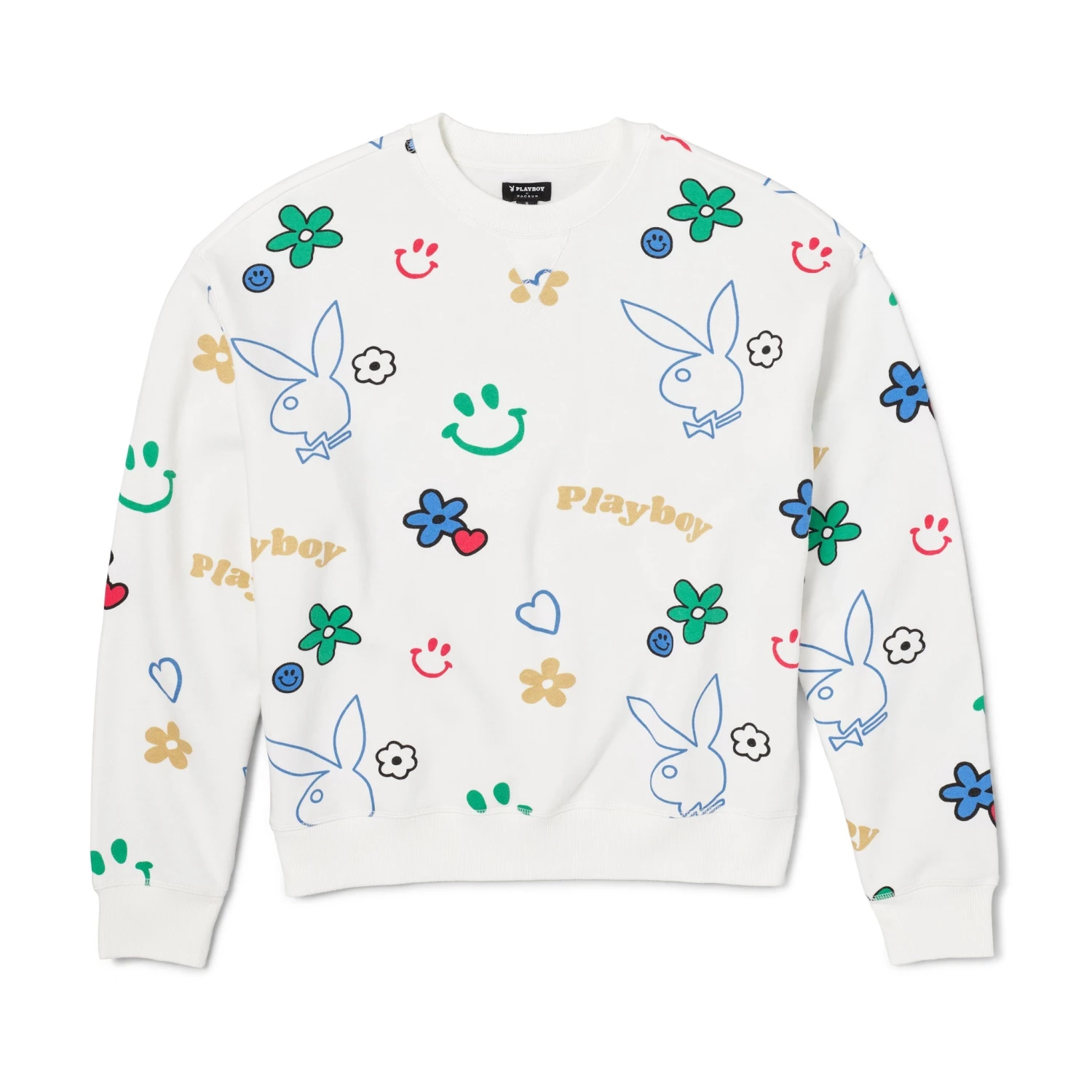 Women's Doodle Crew Neck Sweatshirt 3 Women's Doodle Crew Neck Sweatshirt