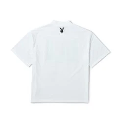 November 2020 Playmate Khrystyana Polaroid Print T-Shirt -Fashion Clothing Store Playboy Halloween Print Graphic T Dress White 02