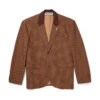 Men's Houndstooth Blazer -Fashion Clothing Store Playboy Houndstooth Wool Blazer Brown 01