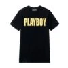 Men's Impact T-Shirt -Fashion Clothing Store Playboy Impact Tee Black 01